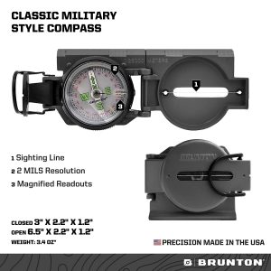 Brunton F-9077 Lensatic Military-Style Compass