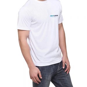 Brutforce White Unisex Round Neck Slim fit Polyster Tshirt